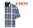 K-DRAN TABACGT3P - Chemisettes manches courtes violette pour homme en mélange coton-polyester-4