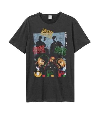T-shirt Hip Hop Hooray Adulte Charbon Amplified