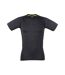 Mens Slim T-shirt Black Black Tombo-1