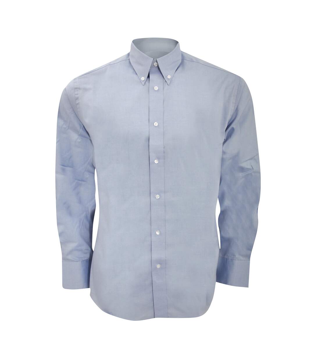 Kustom Kit Mens Long Sleeve Tailored Fit Premium Oxford Shirt (Light Blue)