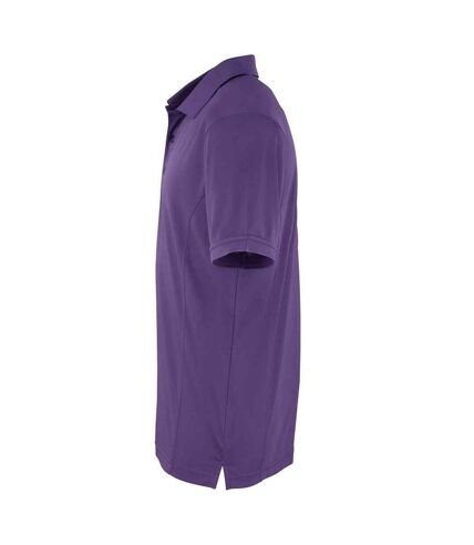 Polo coolchecker homme violet Premier