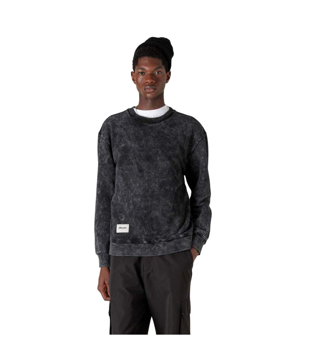 Sweat Sportstyle Homme Noir Mizuno-1