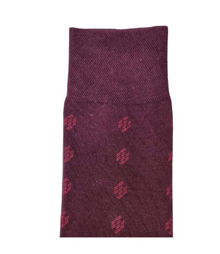 Chaussettes Motif/style À Motifs Homme Bordeaux Steven