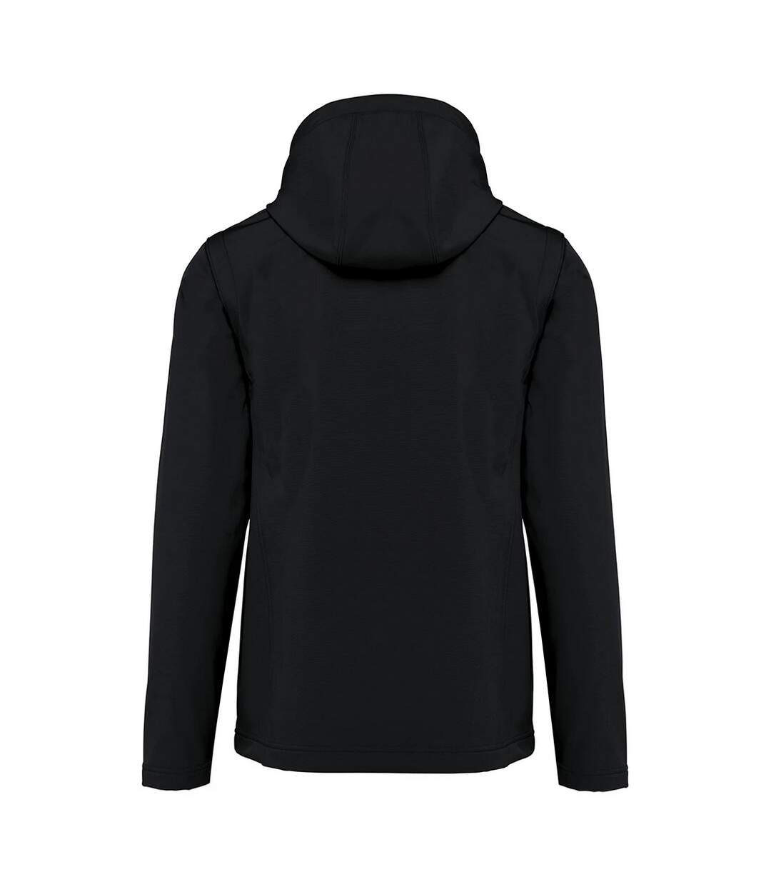 Unisex Adult 3 Layer Hooded Soft Shell Jacket Black Kariban-2