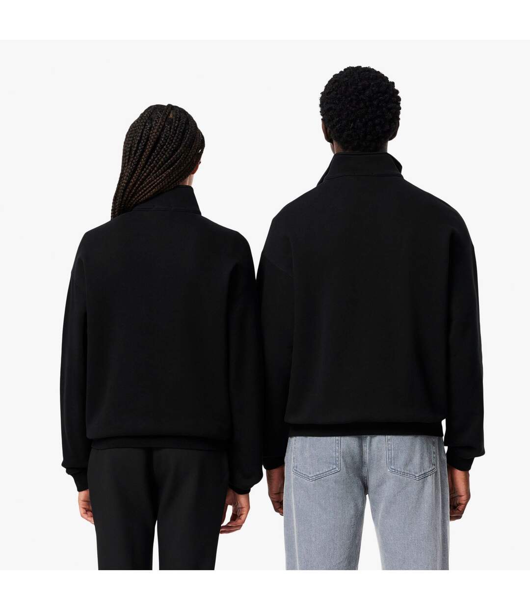 Sweat Style Badge Accent Adulte Noir Lacoste-3