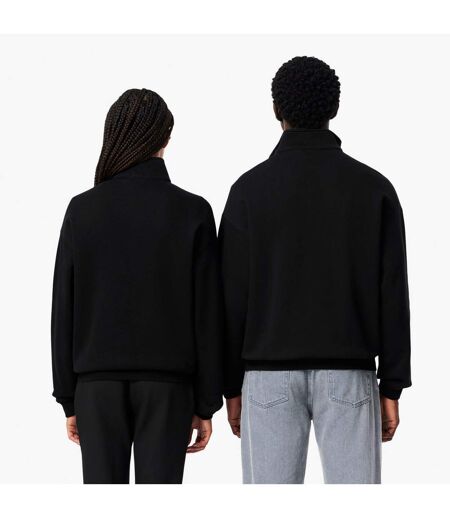 Sweat Style Badge Accent Adulte Noir Lacoste