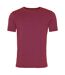 T-shirt manches courtes homme bordeaux AWDis