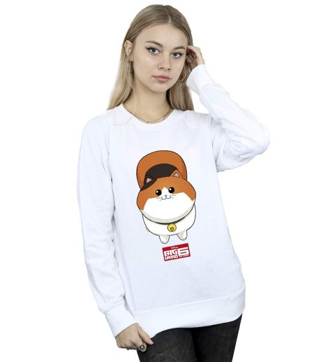 Disney - Sweat BIG HERO BAYMAX KITTEN FACE - Femme (Blanc) - UTBI11738