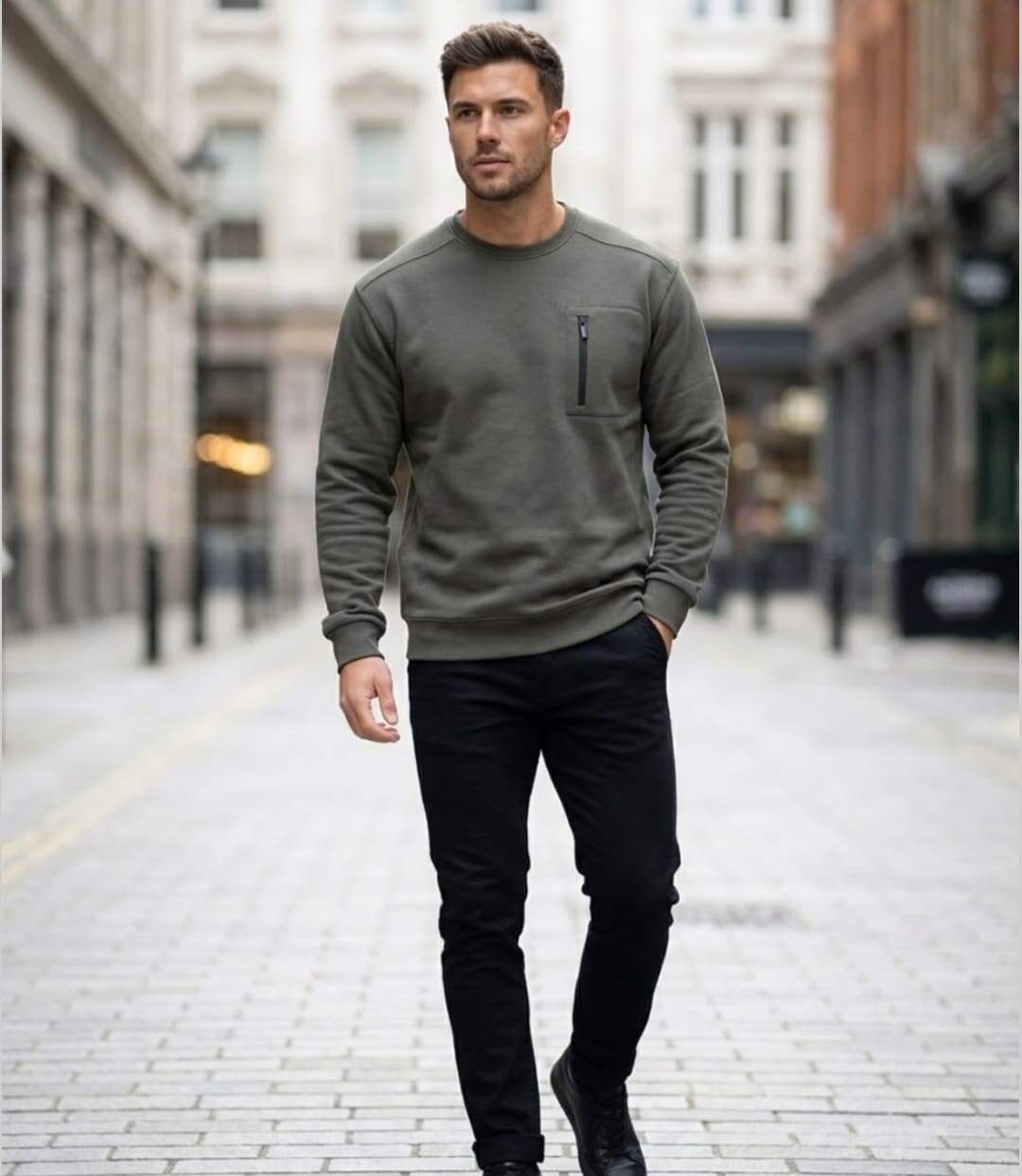 CHALLENGER GARRY1 — Sweat col rond gris quartz : confort et résistance au quotidien-4