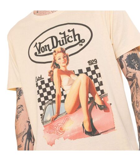 T-shirt homme regular col rond imprimé devant Charm Vondutch