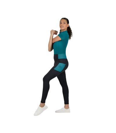 Collant D´équitation Everyday Femme Noir Bleu Canard Dublin