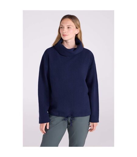 Womens/ladies Rydal Fleece Top Navy Mountain Warehouse