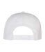 Unisex Adult Logo 5 Panel Snapback Cap White Flexfit-2