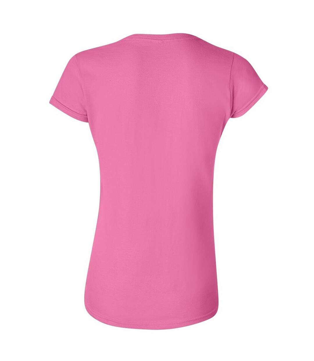T-shirt À Manches Courtes Femme Rose Gildan-2