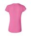 T-shirt À Manches Courtes Femme Rose Gildan-2