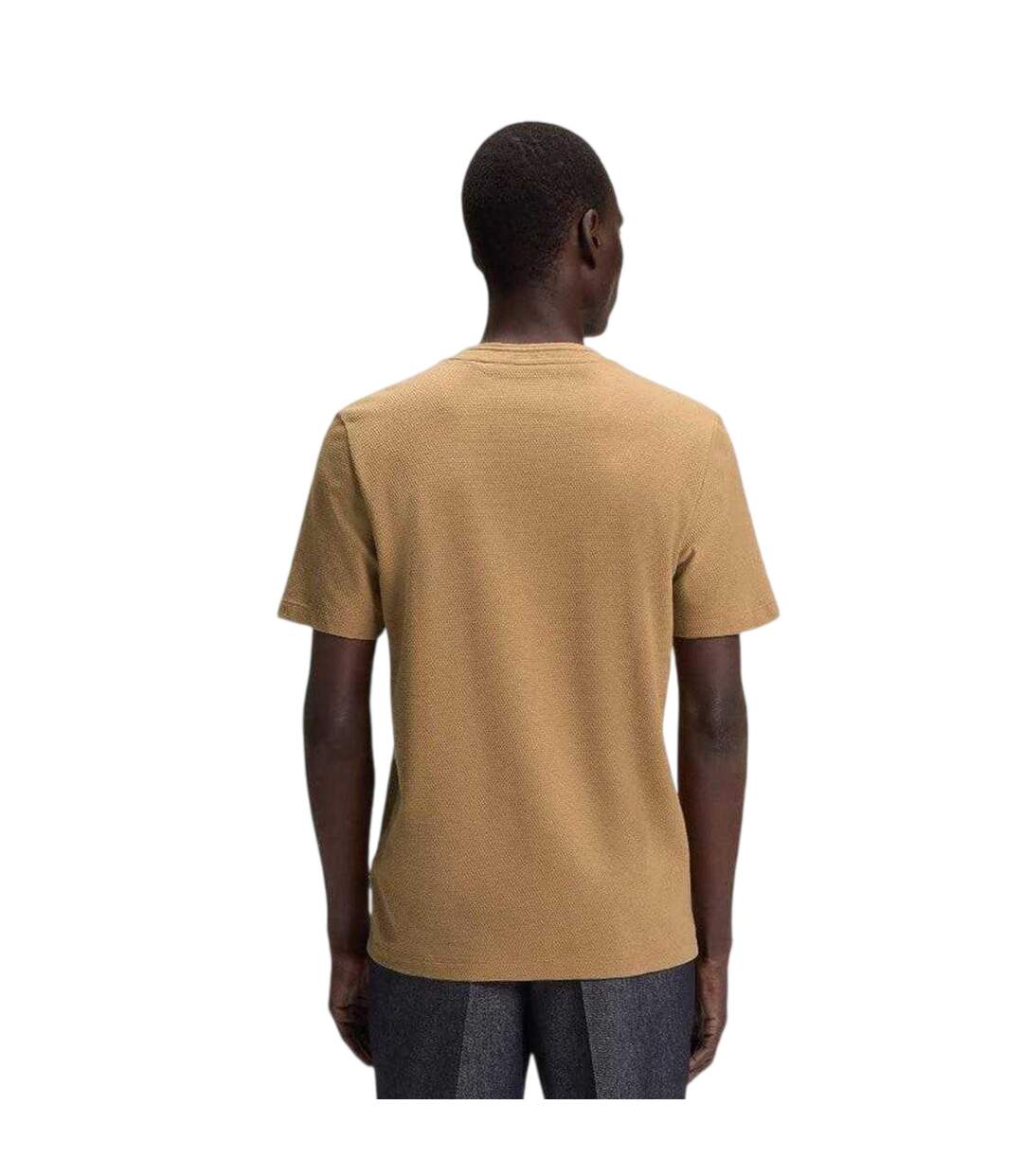 T-shirt Motif/style Bulles Homme Beige Boss-3