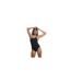 Maillot De Bain 1 Pièce Motif/style Abstrait Femme Noir Bleu Abstrait Speedo-1