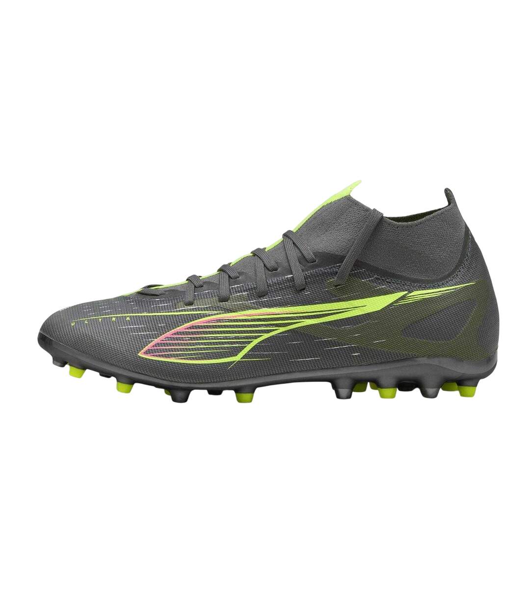 Mens Ultra 5 Match+ Firm Ground Football Boots Matted Silver Puma-3