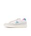 Baskets blanches/roses/bleu femme le coq sportif noah-1