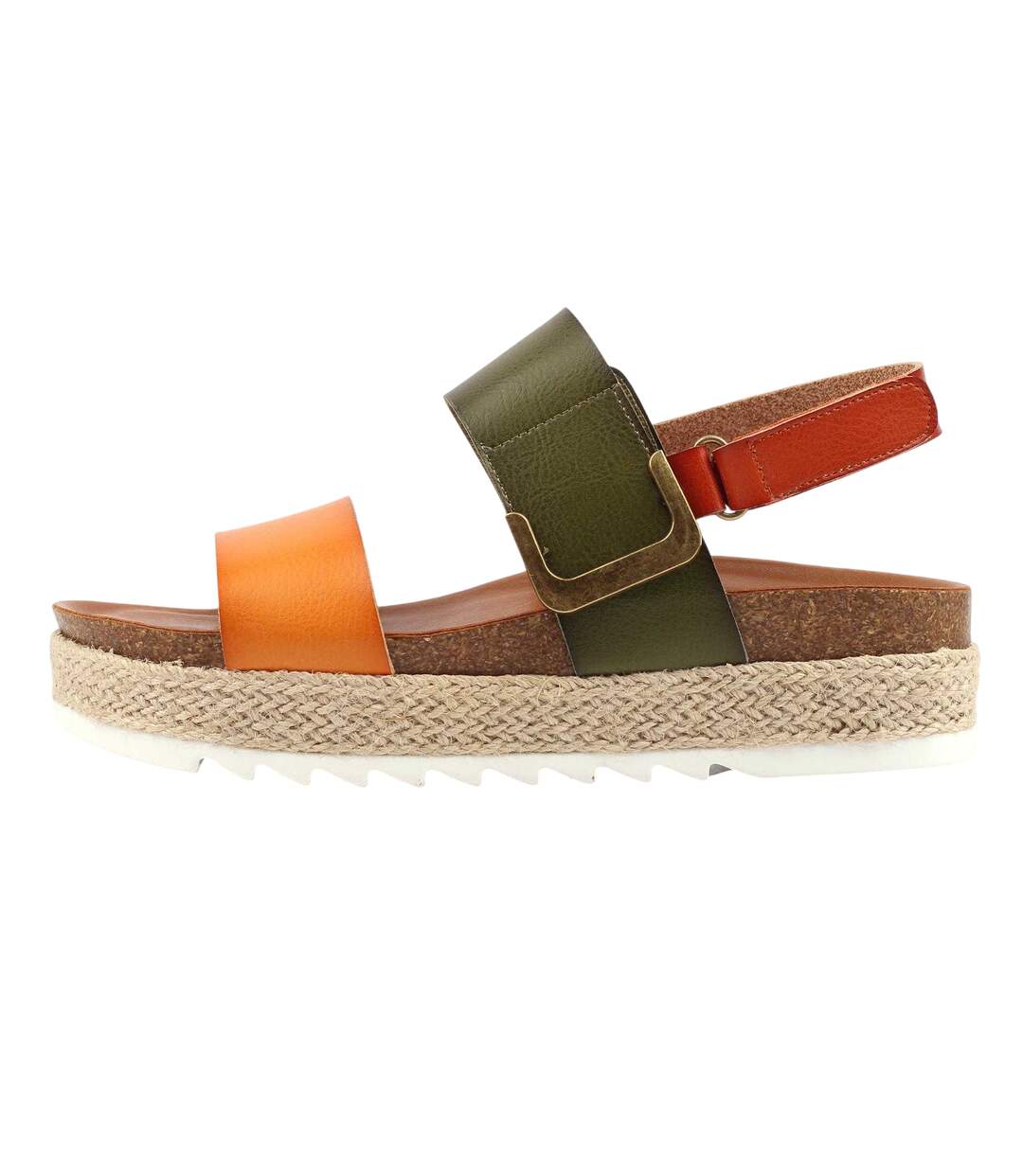 Sandales Deanna Femme Olive Lunar-2