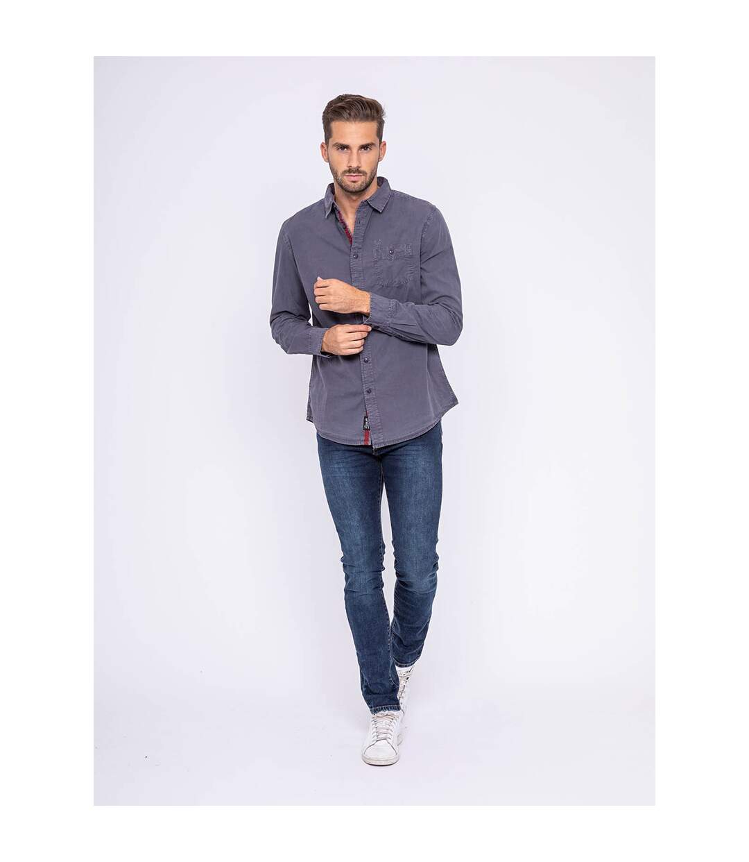 Chemise manches longues pur coton TILMO-4