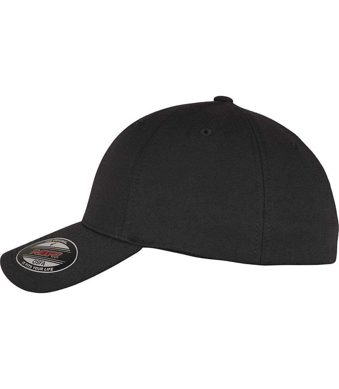 Casquette de baseball alpha shape adulte noir Flexfit-3