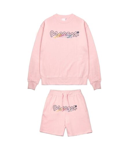 Ensemble Sweat Et Short Vice Crew Adulte Rose Pâle Money