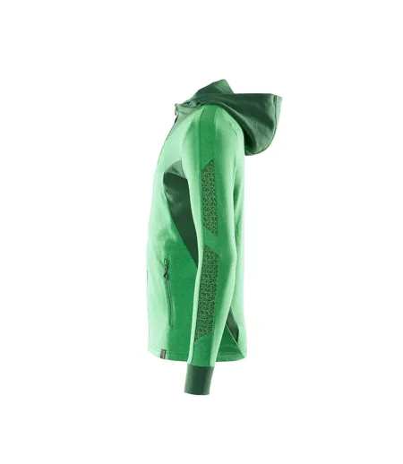 Mens Accelerate Full Zip Hoodie Grass Green Green Mascot