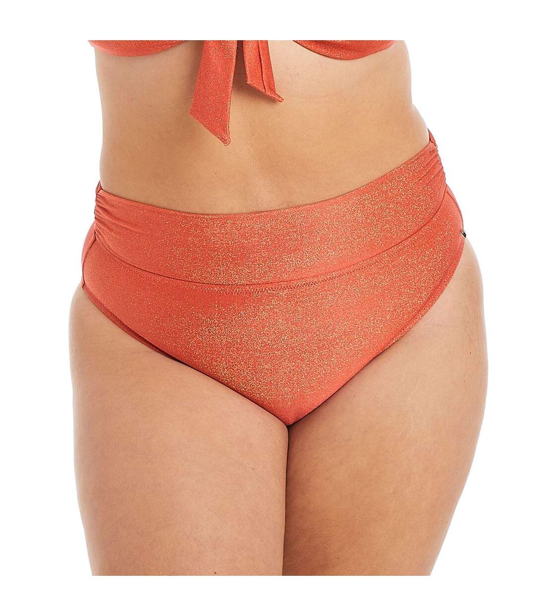 Culotte haute de bain orange Maui-2