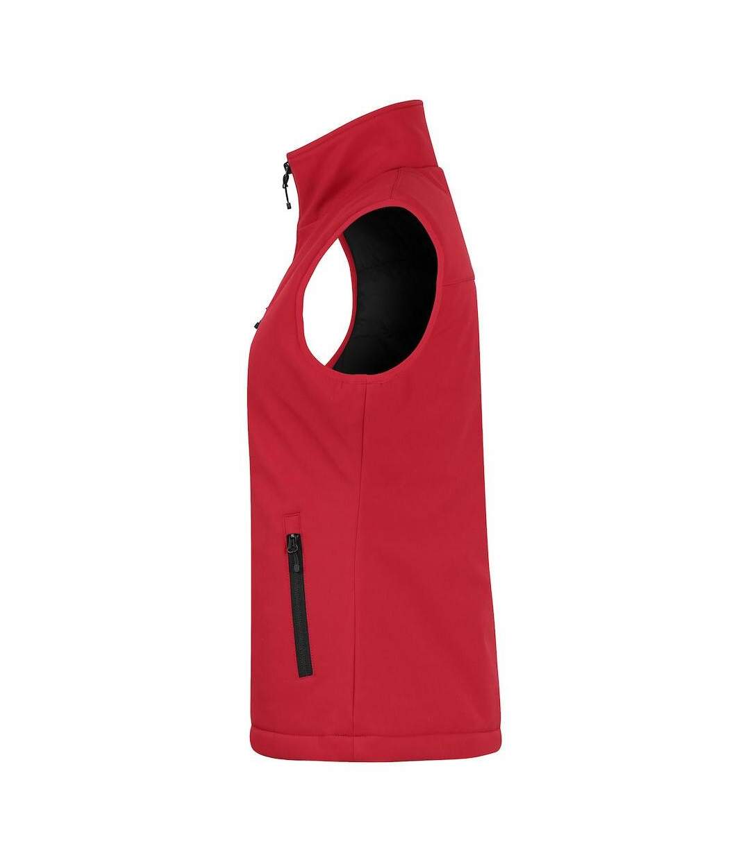 Womens/ladies Softshell Panels Gilet Red Clique-3
