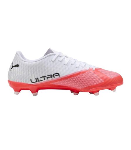 Mens Ultra 7.4 Firm Ground Football Boots White Red Puma