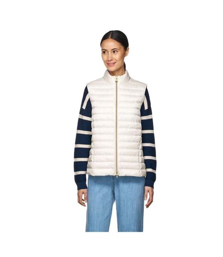 Womens/ladies jaysen down gilet moonlight sand Geox