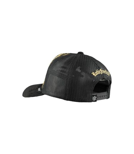 Casquette trucker imprimée avec filet Baroque Rock'n Free Life