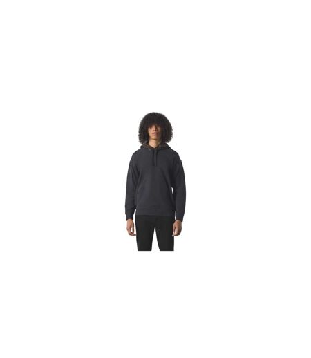 Mens Parthian Cotton Blend Drawstring Hoodie Black Pretty Green