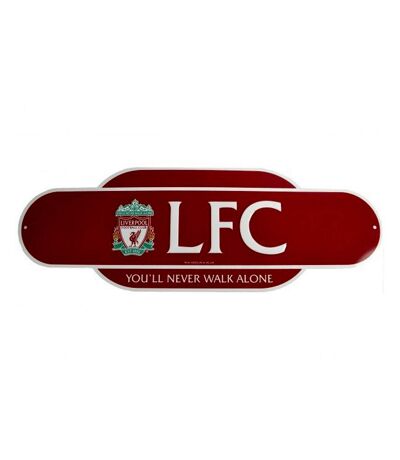 Liverpool FC - Plaque de rue RETRO YEARS (Rouge / Blanc) (Taille unique) - UTBS3459