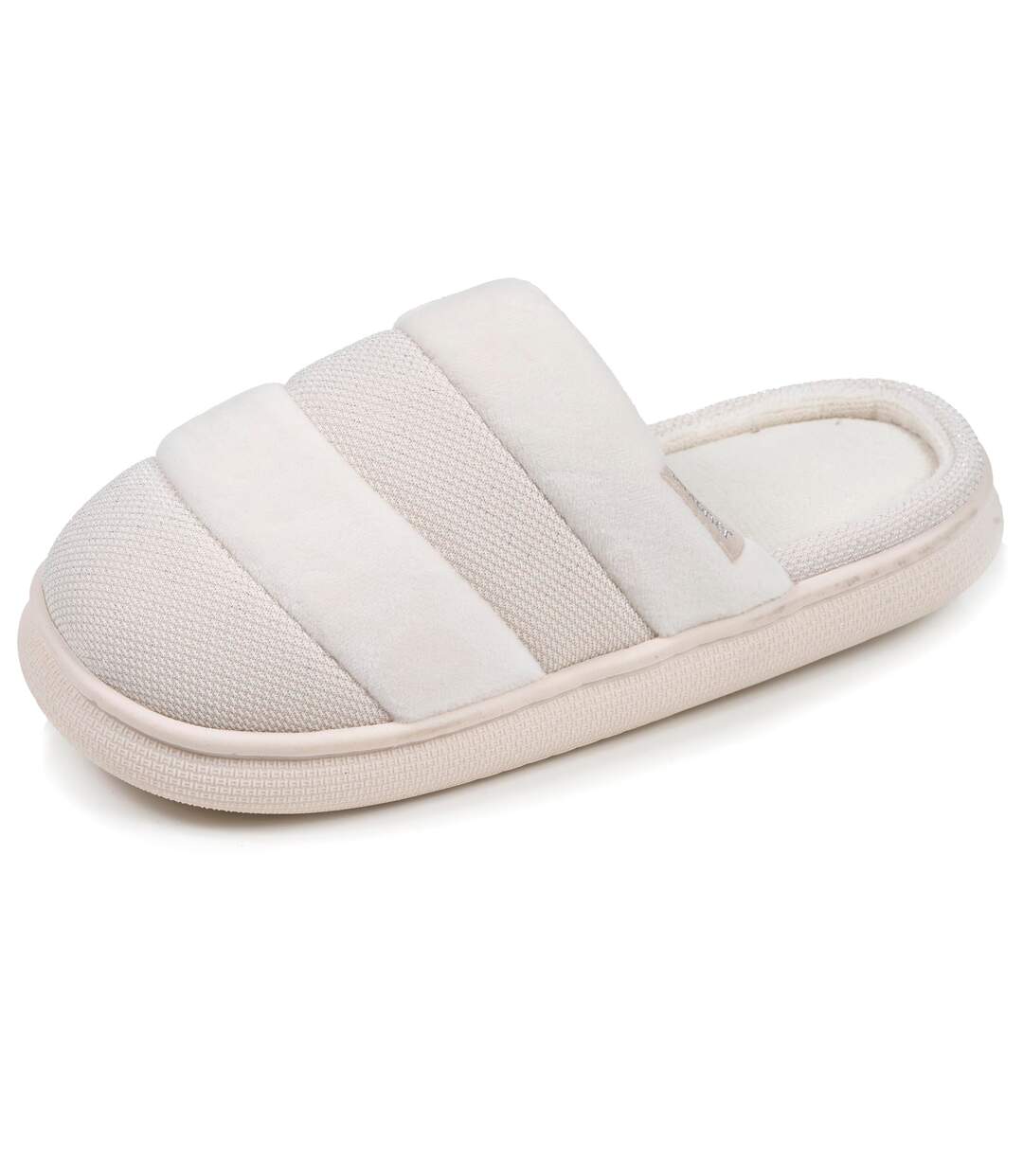 Isotoner Chaussons Mules femme velours semelle bloup xtra confort-1