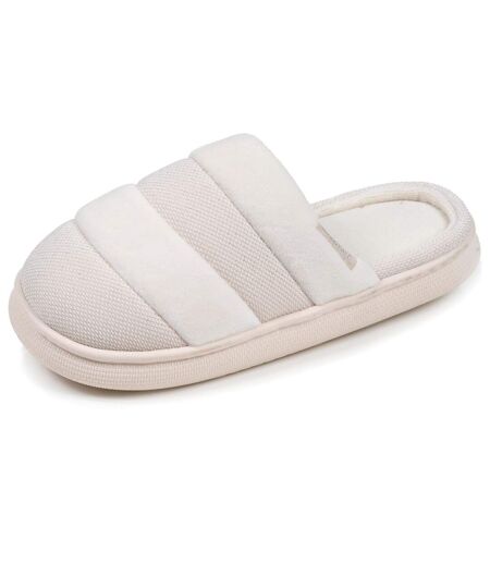 Isotoner Chaussons Mules femme velours semelle bloup xtra confort