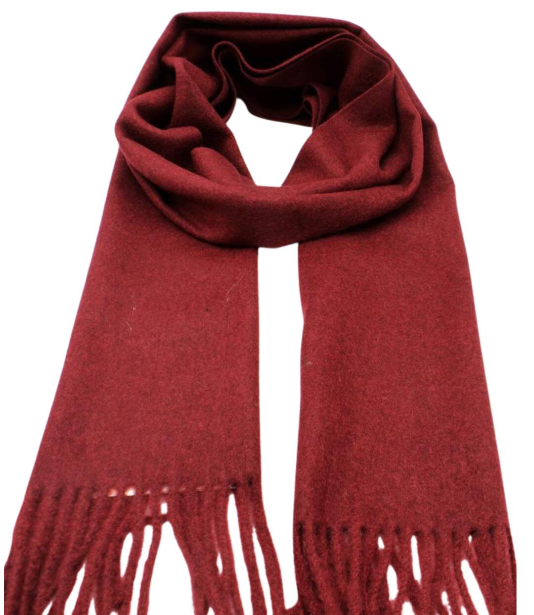 Echarpe Chic en Polyester - Laine - Viscose Doux Bordeaux pour Homme - Tendance Automne-Hiver-2