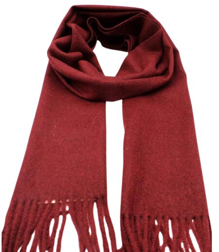 Echarpe Chic en Polyester - Laine - Viscose Doux Bordeaux pour Homme - Tendance Automne-Hiver