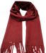 Echarpe Chic en Polyester - Laine - Viscose Doux Bordeaux pour Homme - Tendance Automne-Hiver-2