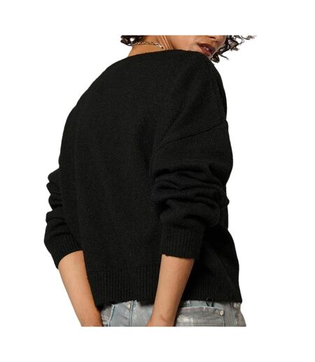 Pull noir femme kaporal move