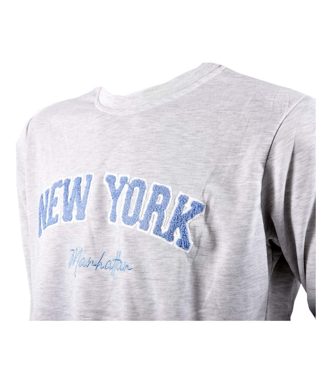 Pyjama Homme Long SWEET SECRET Q2754 NEW YORK GRIS-4
