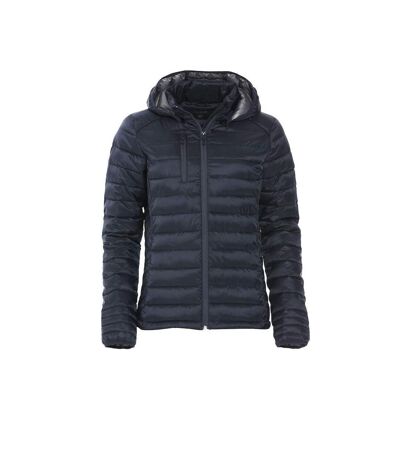 Womens/ladies Hudson Padded Jacket Dark Navy Clique