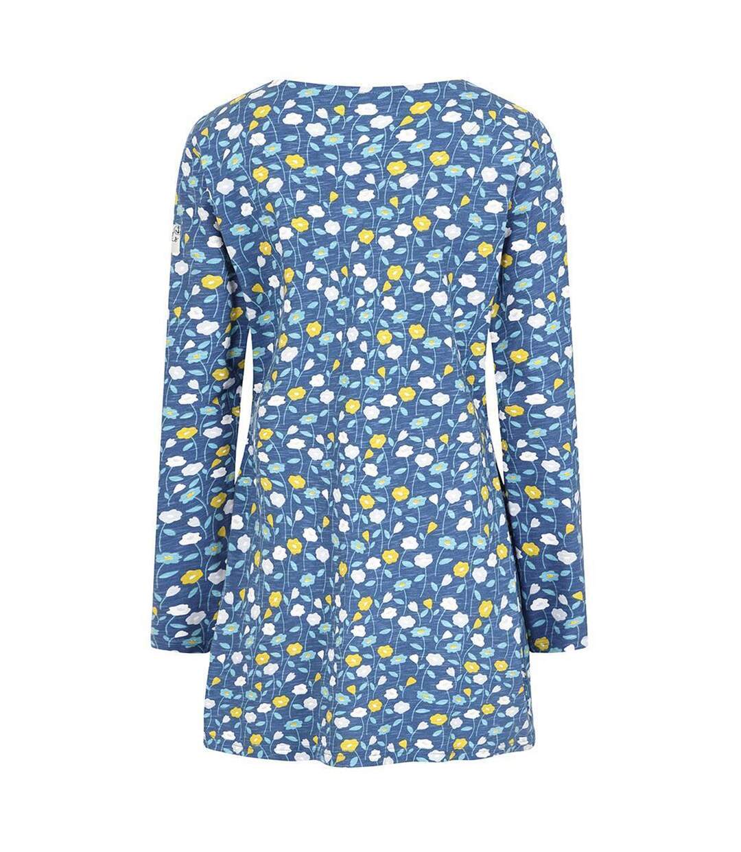 Tunique Motif/style Marguerite Femme Bleu Blanc Jaune Lazy Jacks-2