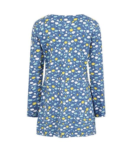 Tunique Motif/style Marguerite Femme Bleu Blanc Jaune Lazy Jacks