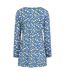 Tunique Motif/style Marguerite Femme Bleu Blanc Jaune Lazy Jacks-2