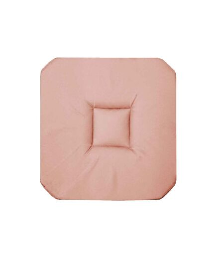 Galette de Chaise Panama 36x36cm Rose Poudré