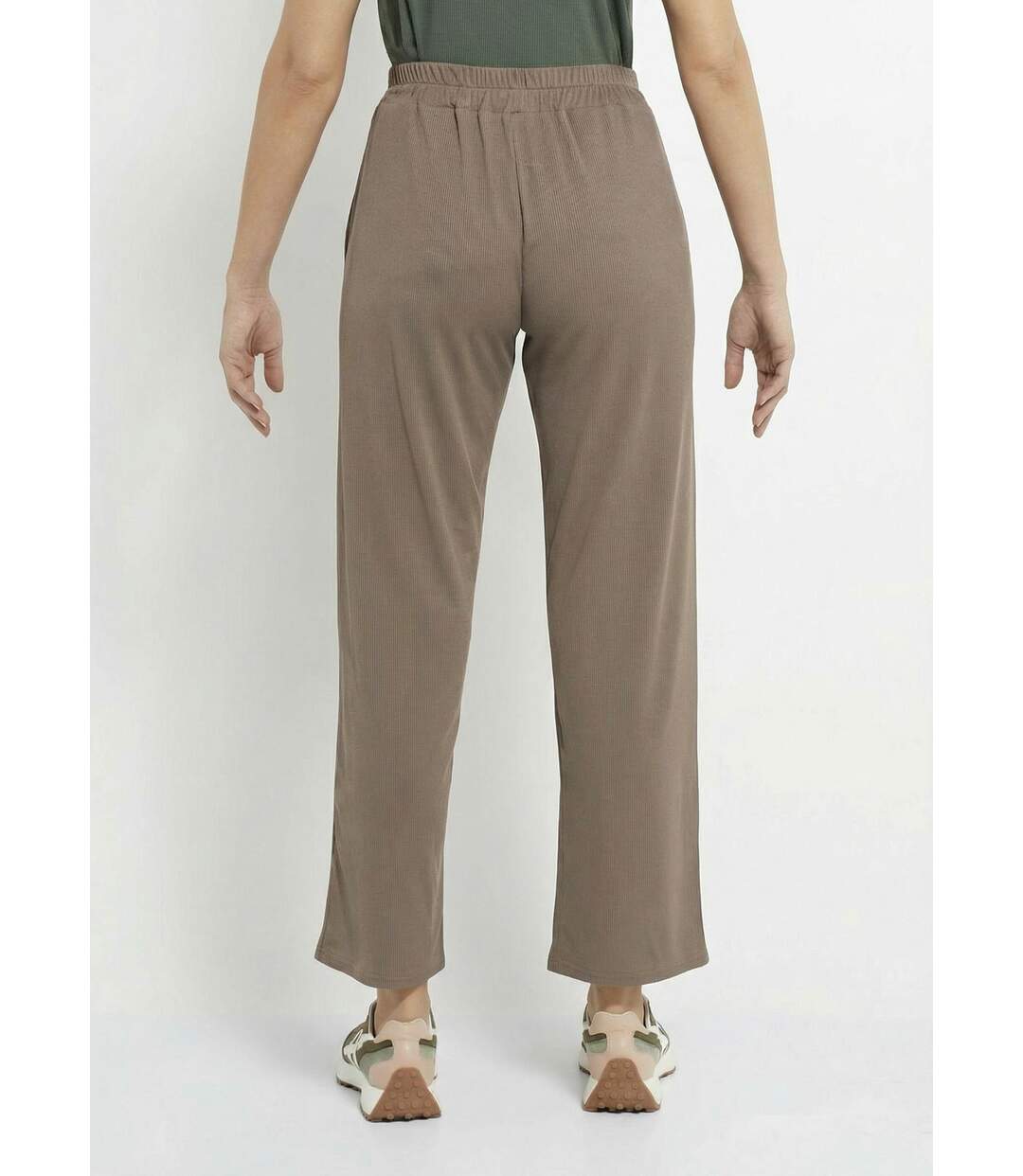Pantalon large jersey cotelé, Essentiel-2