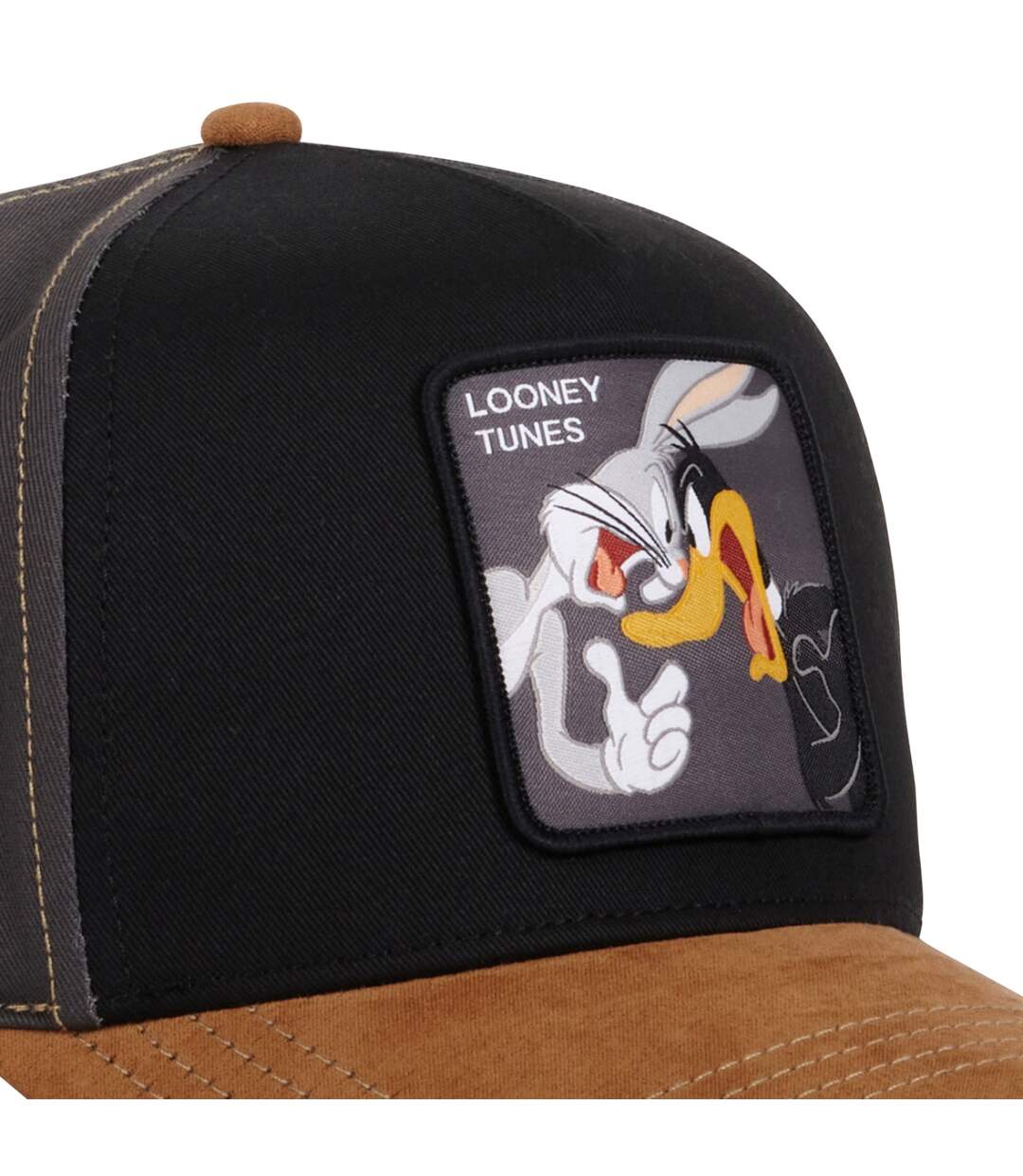 Casquette homme trucker mix de matière Looney Tunes Bugs ans Daffy Capslab-3