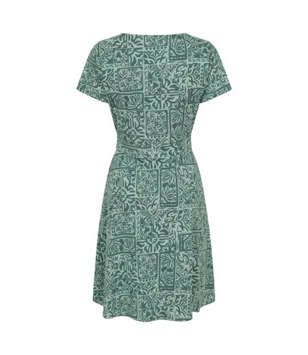 Robe Manches Courtes Motif/style À Motifs Orchid Femme Vert Vif Imprimé Mountain Warehouse